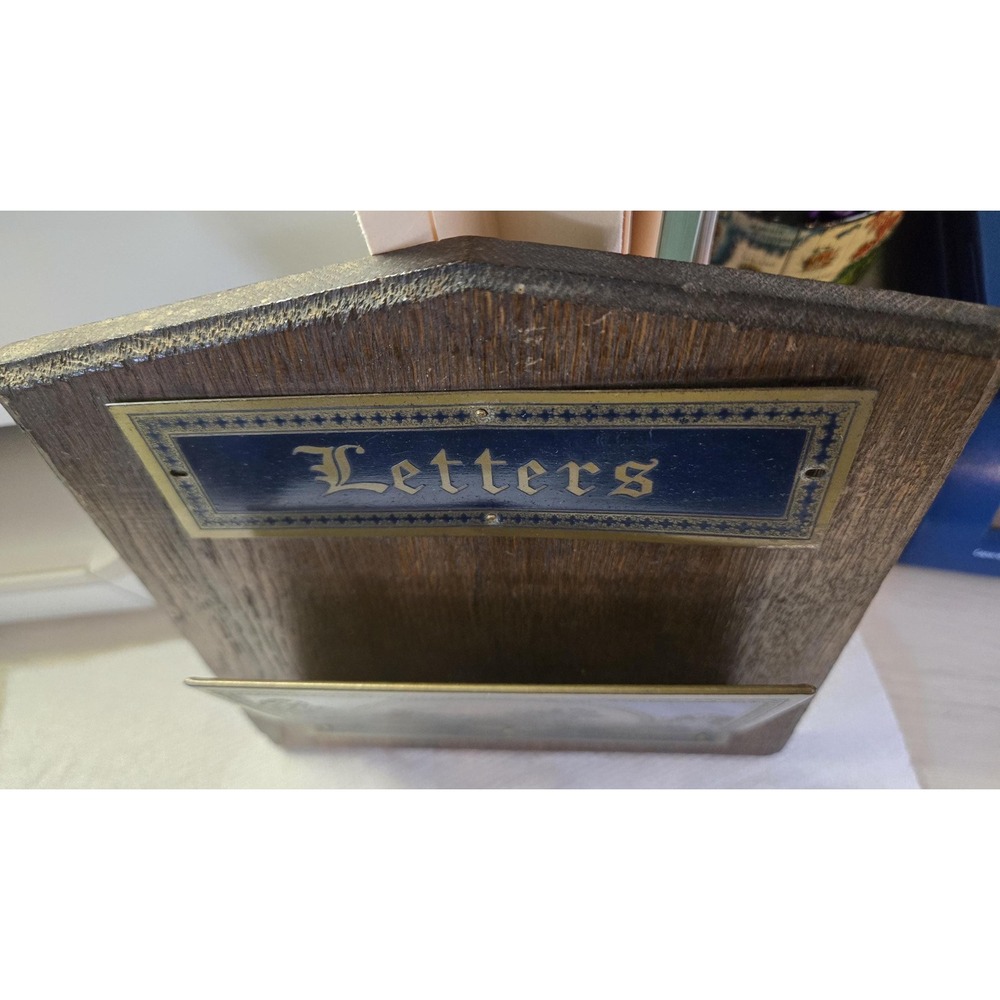 Vintage Scottie Dog Letter Holder, Embossed Metal Pocket,‎ Metal Letters sign - Picture 4 of 6